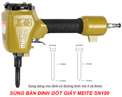  Súng bắn đinh gót giầy 4 và 6mm Meite SN100 