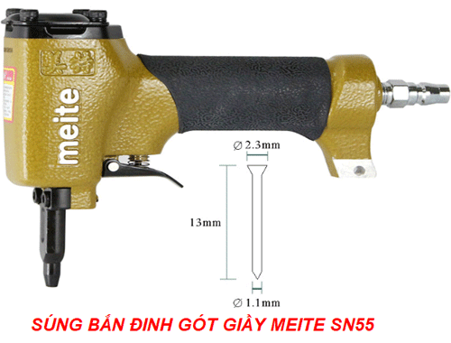  Súng bắn đinh gót giầy 2.3mm Meite SN55 