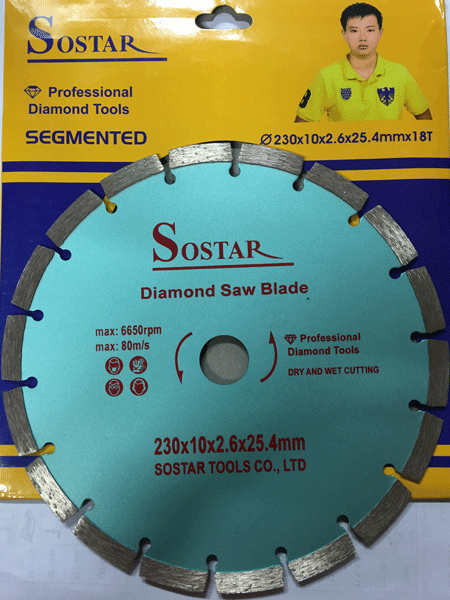  Đĩa cắt bê tông cốt thép SoStar 230x10x2.6mm 