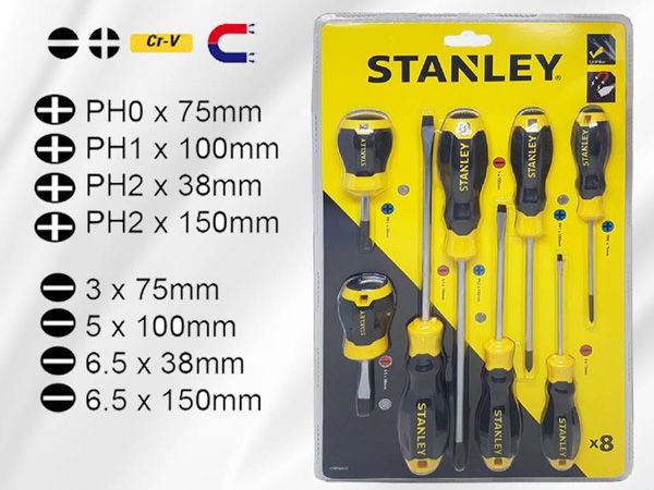 Bộ tua vít 8 cây Stanley STMT66673