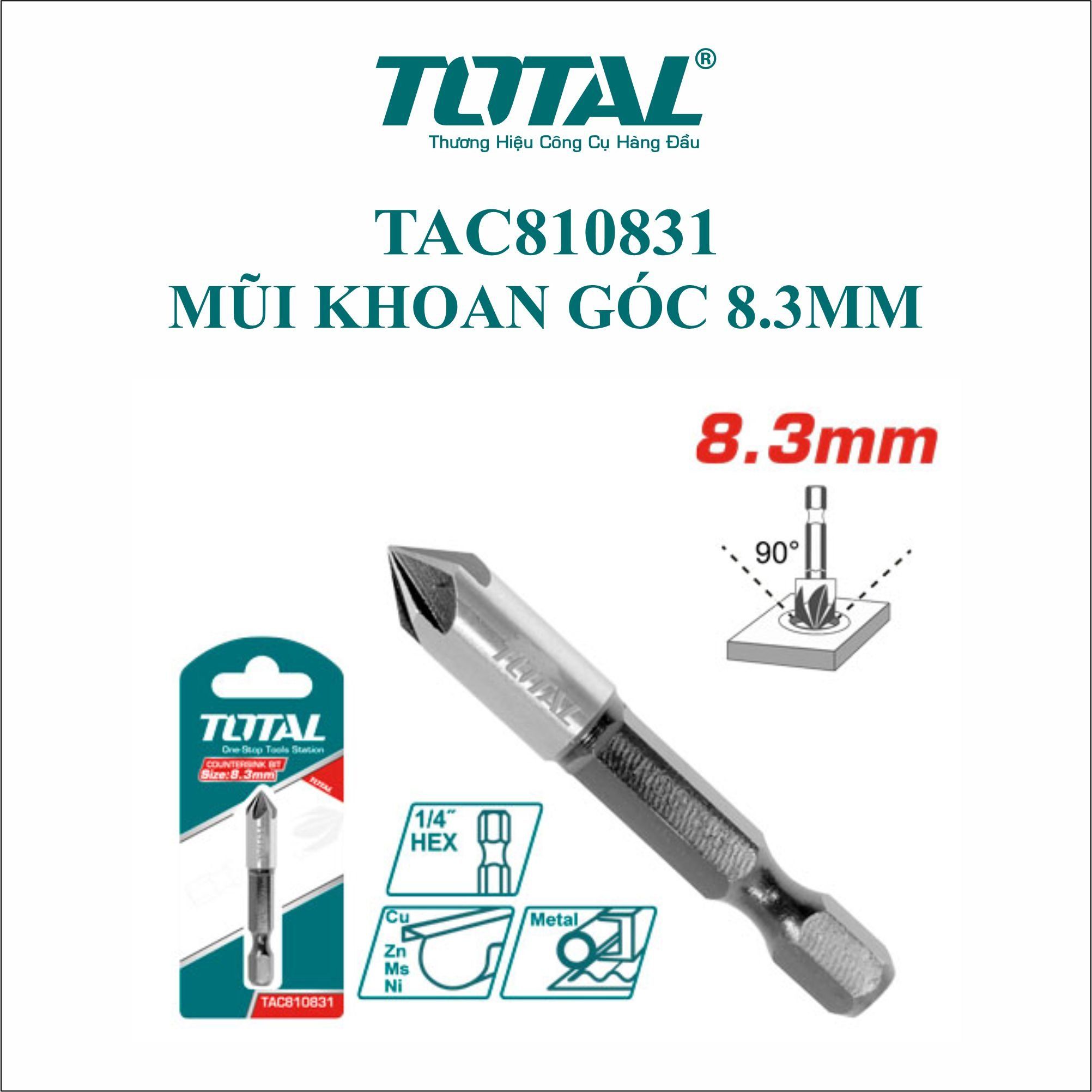  Mũi khoan góc 8.3mm Total TAC810831 