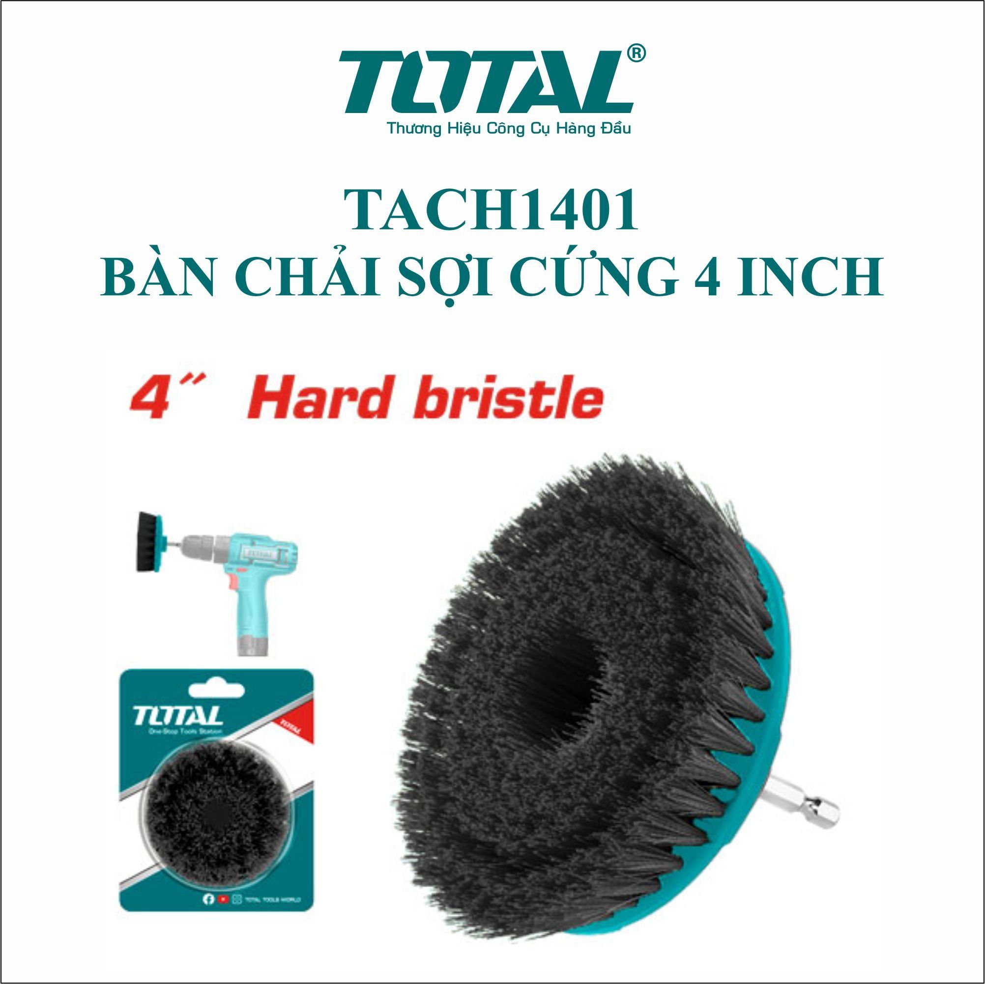  Bàn chải sợi cứng 4 inch Total TACH1401 