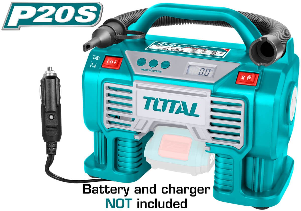  Máy nén khí tự động dùng pin 20V Total TACLI2002 