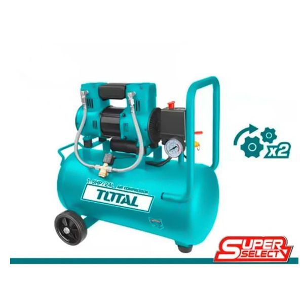  Máy nén khí không dầu 24L/1100W Total TCS1110242T 