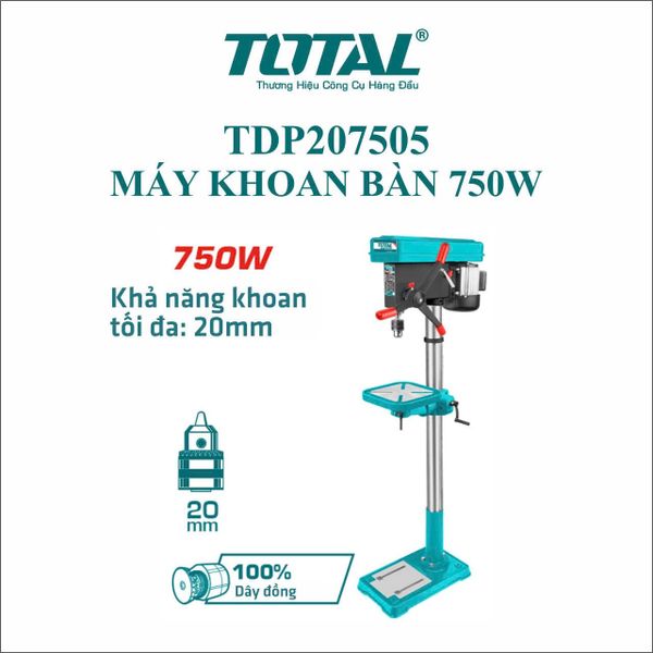 Máy khoan bàn 750W Total TDP207505