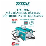  Máy hàn MIG dùng dây hàn có thuốc 130A Total TFC13012 