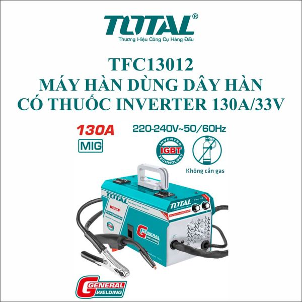 Máy hàn MIG dùng dây hàn có thuốc 130A Total TFC13012