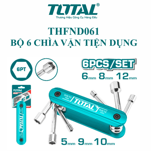  Bộ 6 chìa vặn tiện dụng Total THFND061 