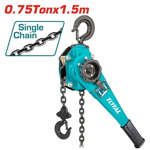 Pa lăng xích lắc tay 0.75 tấn dài 1.5m Total THSLB0751
