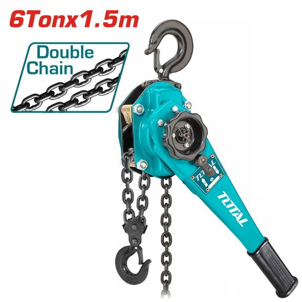 Pa lăng xích lắc tay 6 tấn dài 1.5m Total THSLB6001