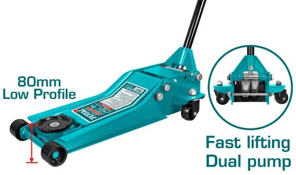 Con đội cá sấu 3 tấn lùn nâng nhanh Total THT10834