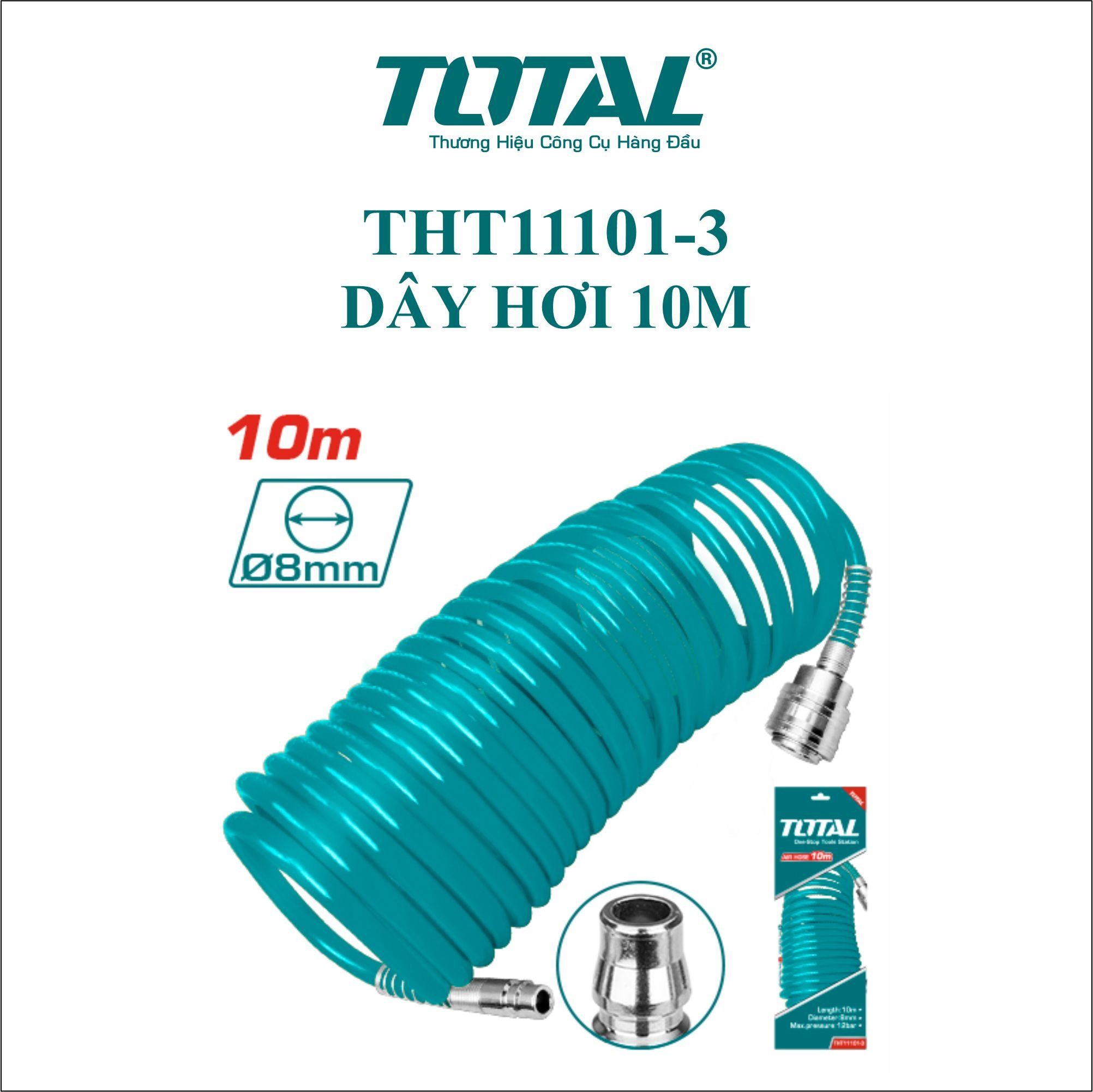 Dây hơi xoắn 10m Total THT11101-3