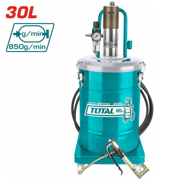 Máy bơm mỡ bằng khí nén 30L Total THT118302