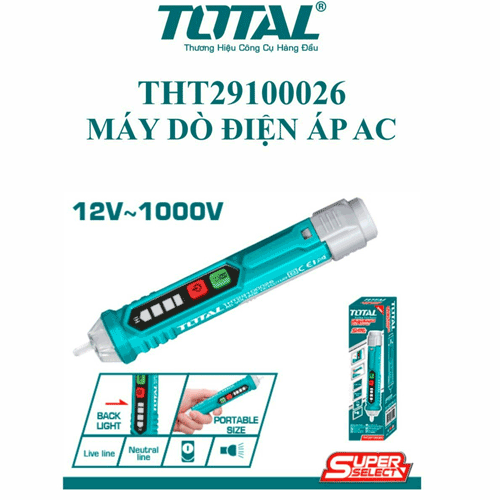  Bút dò điện áp AC 12V ~ 1000V Total THT29100026 