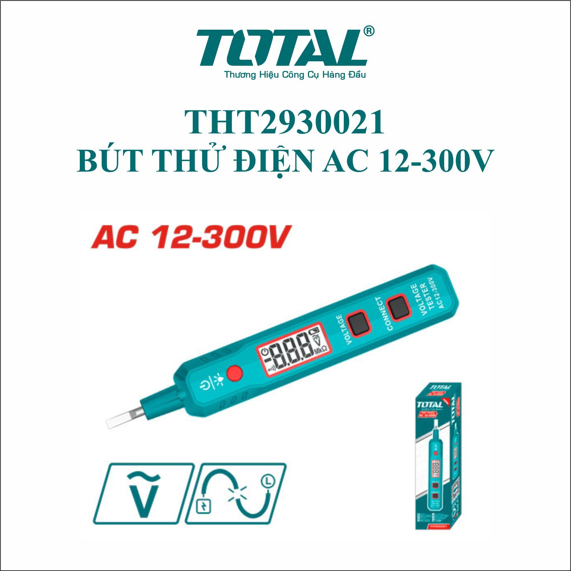  Bút thử điện AC 12-300V Total THT2930021 