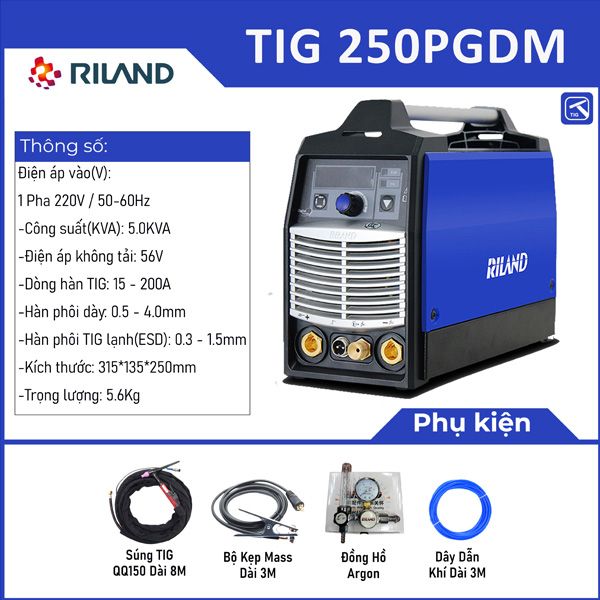 Máy hàn TIG lạnh Riland TIG 250PGDM