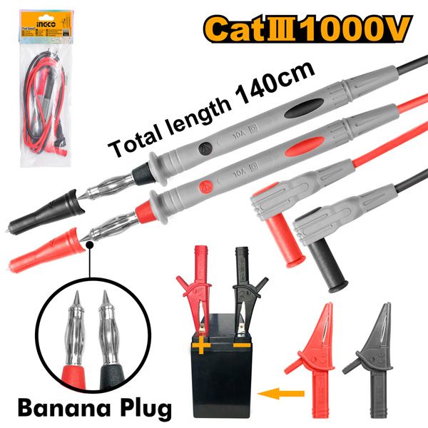 Dây đo đồng hồ điện CATIII 1000V Ingco TL31432