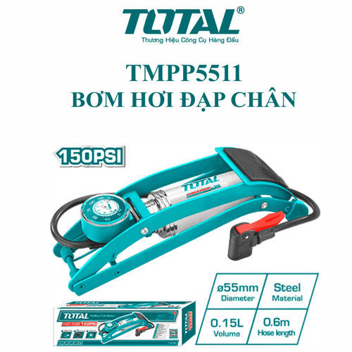  Bơm hơi đạp chân Total TMPP5511 