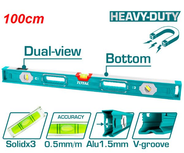  Thước thủy kèm theo nam châm hút 100cm Total TMT210056 