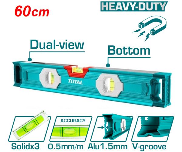  Thước thủy kèm theo nam châm hút 60cm Total TMT26056 