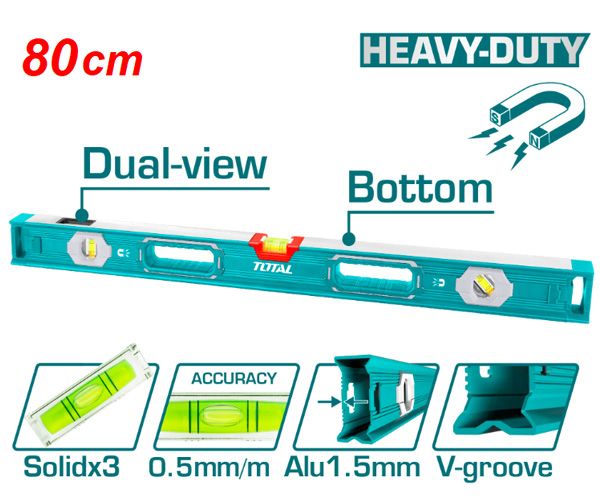  Thước thủy kèm theo nam châm hút 80cm Total TMT28056 