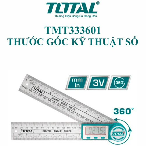  Thước đo góc kỹ thuật số Total TMT333601 