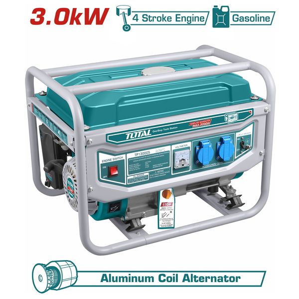Máy phát điện dùng xăng 3KW Total TP130005