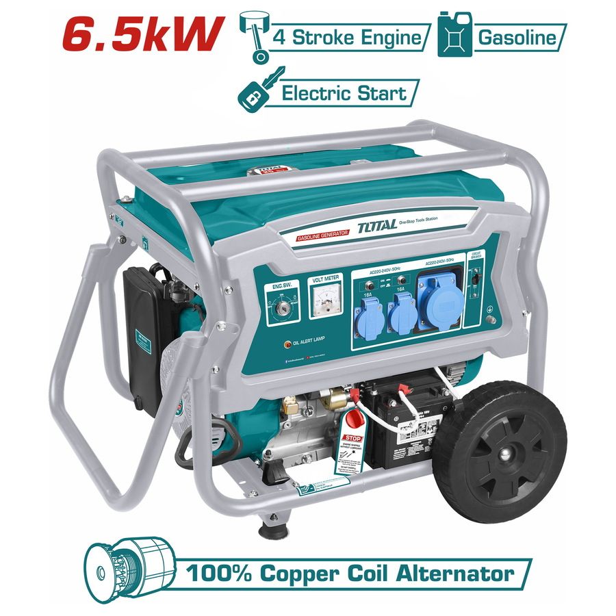  Máy phát điện dùng xăng 6.5KW Total TP165006 