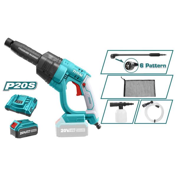 Máy xịt rửa cao áp dùng pin 20V/4.0Ah Total TPWLI20084