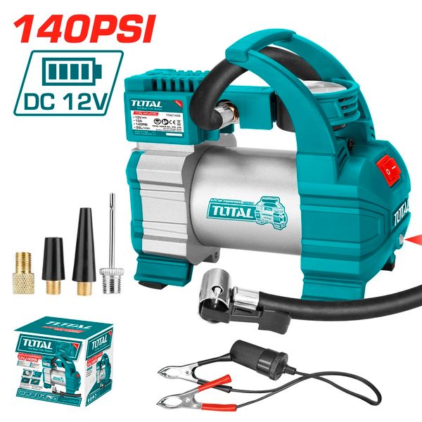 Bơm xe lốp xe ô tô dùng điện 12V Total TTAC1406