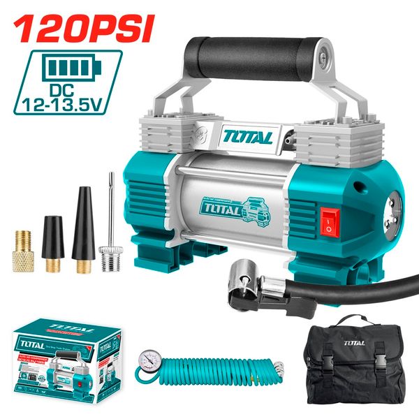 Bơm xe lốp xe ô tô dùng điện 12V Total TTAC2506