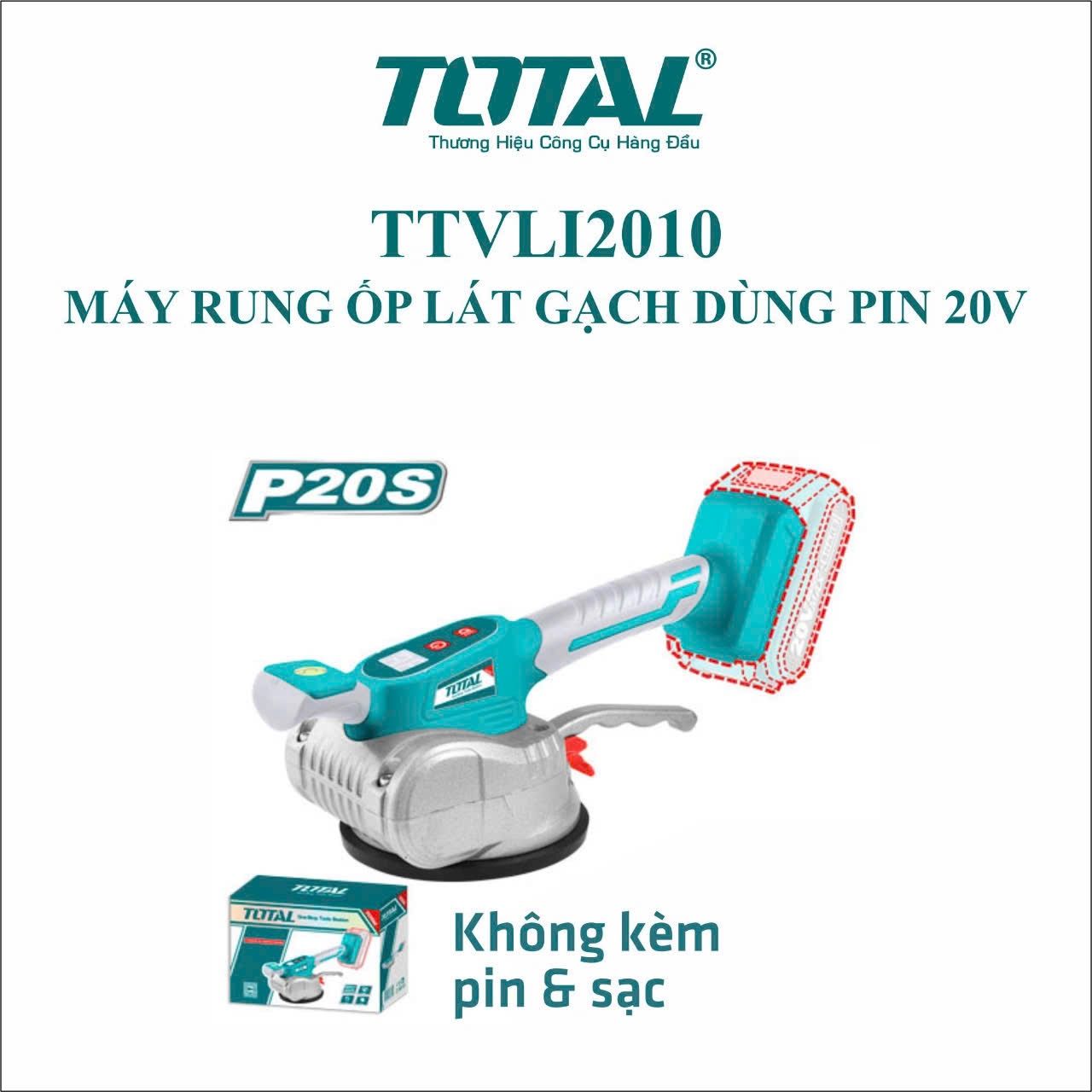  Máy lát gạch dùng pin 20V Total TTVLI2010 