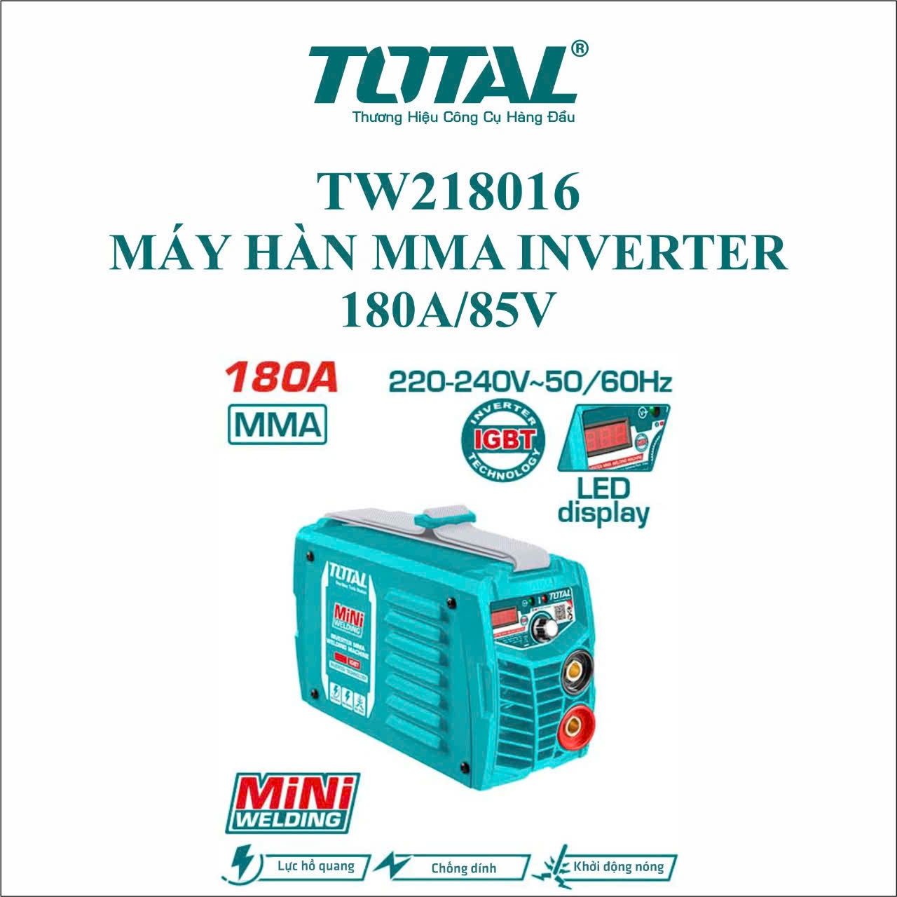 Máy hàn MMA Inverter 180A/85V Total TW218016