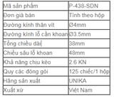  Vít đầu dù dùng cho bê tông Unika P-438-SDN 