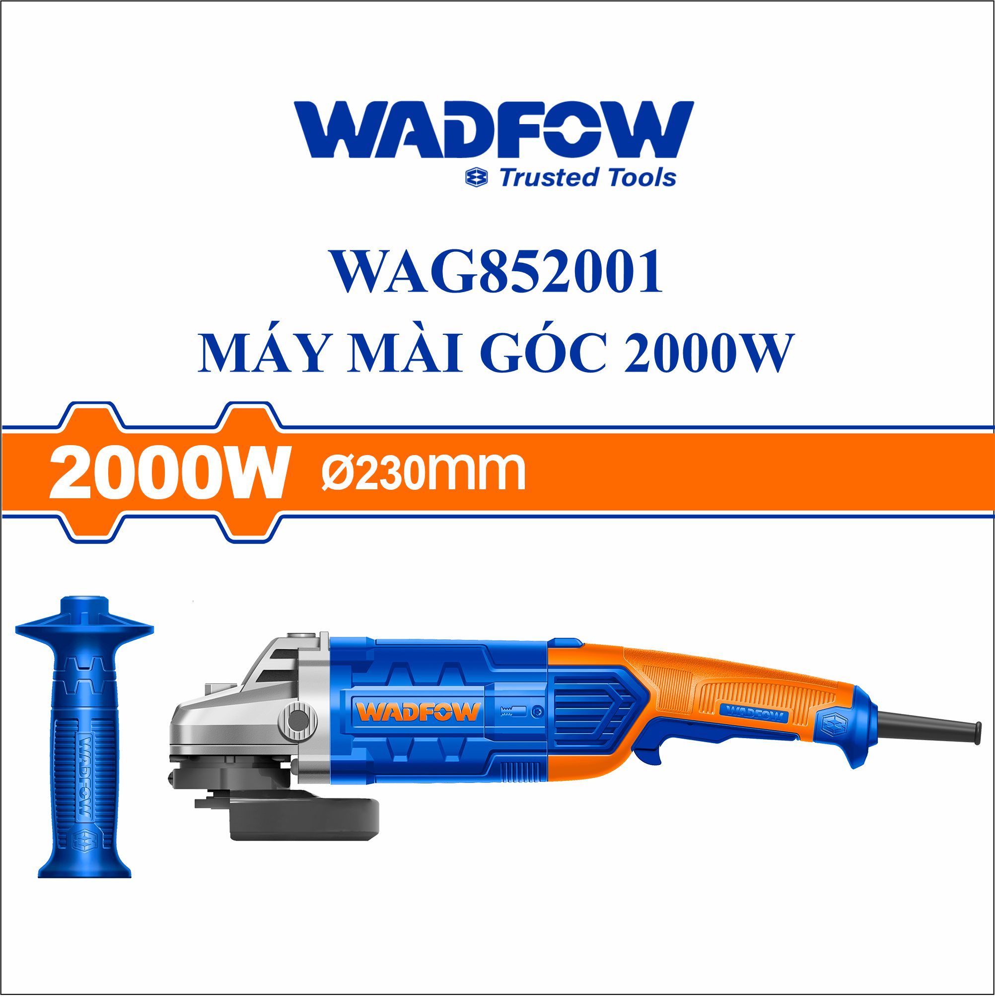  Máy mài góc 2000W WADFOW WAG852001 