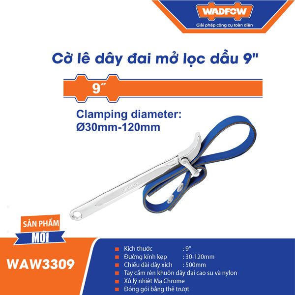 Cảo mở lọc dầu bằng dây da 9 inch WADFOW WAW3309