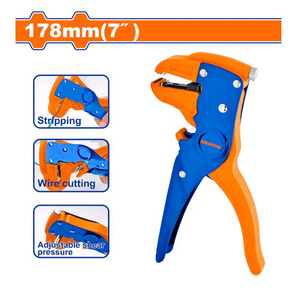 Kìm tuốt dây điện 178mm WADFOW WBQ8401