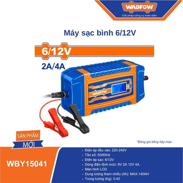 Máy sạc bình 6/12V WADFOW WBY15041