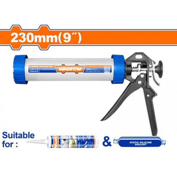 Súng bơm silicon thân nhôm 9 inch/230mm WADFOW WCG5309