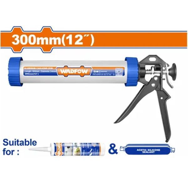 Súng bơm silicon thân nhôm 12 inch/300mm WADFOW WCG5312
