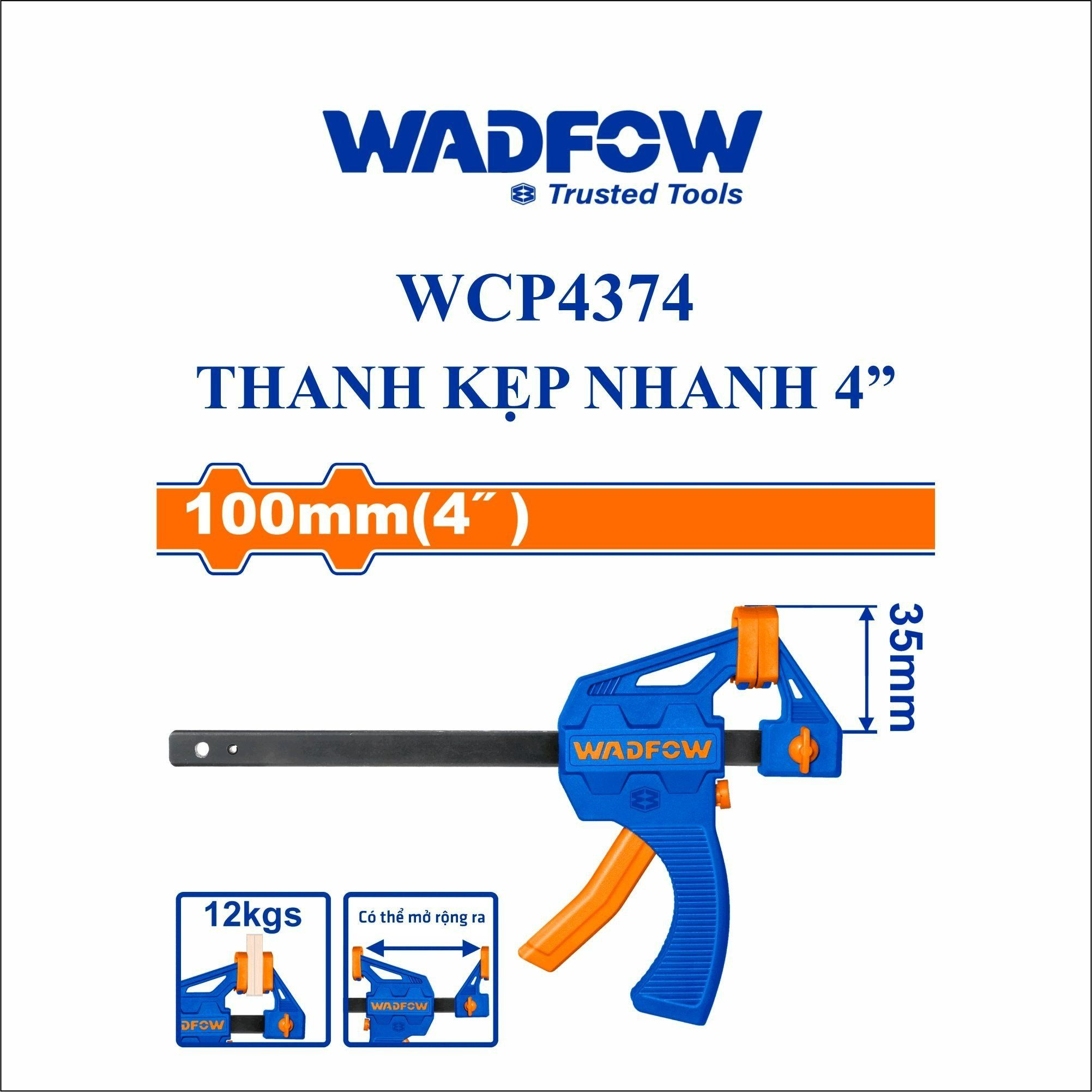  Thanh kẹp nhanh 4 Inch WADFOW WCP4374 