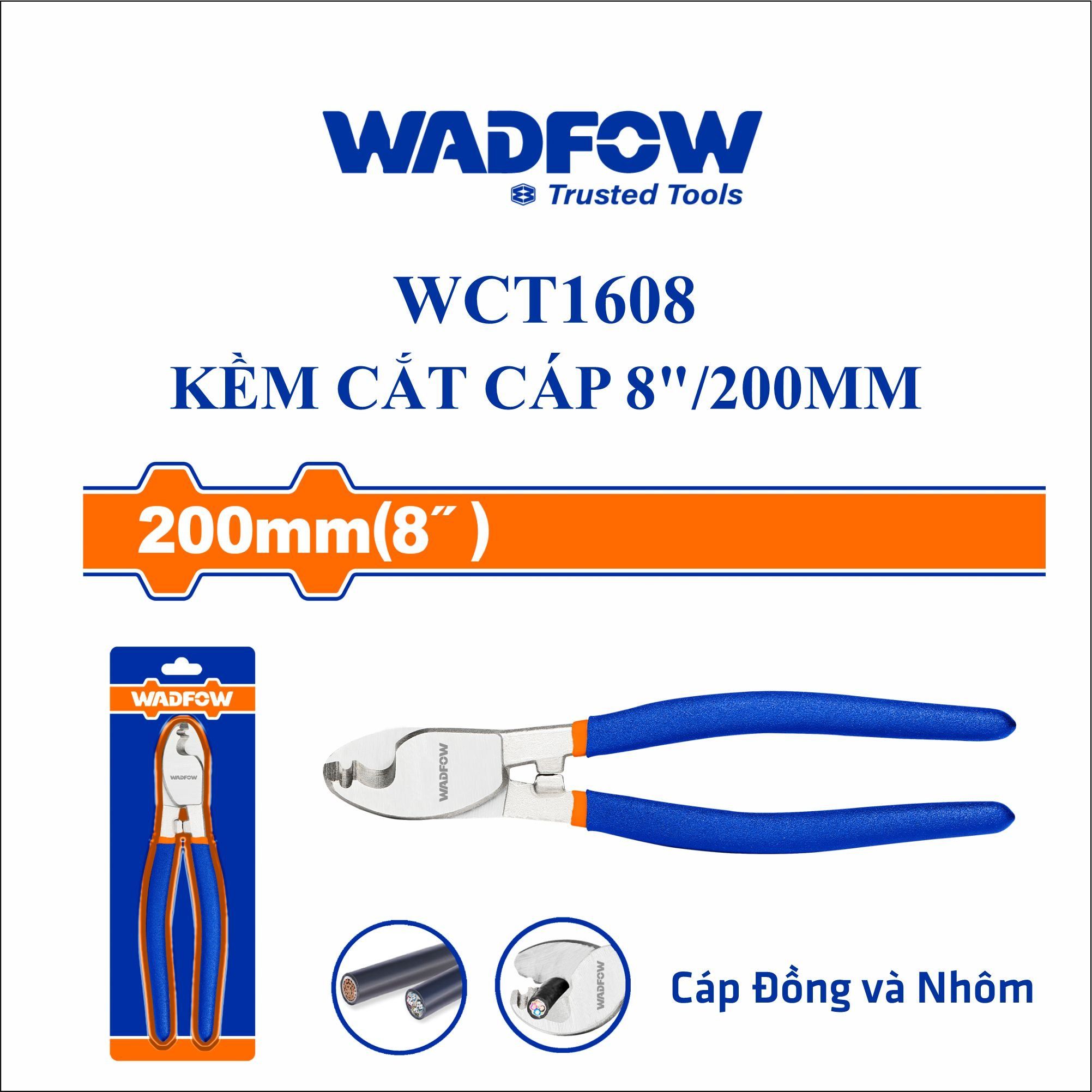  Kìm cắt cáp 8 Inch/200mm WADFOW WCT1608 