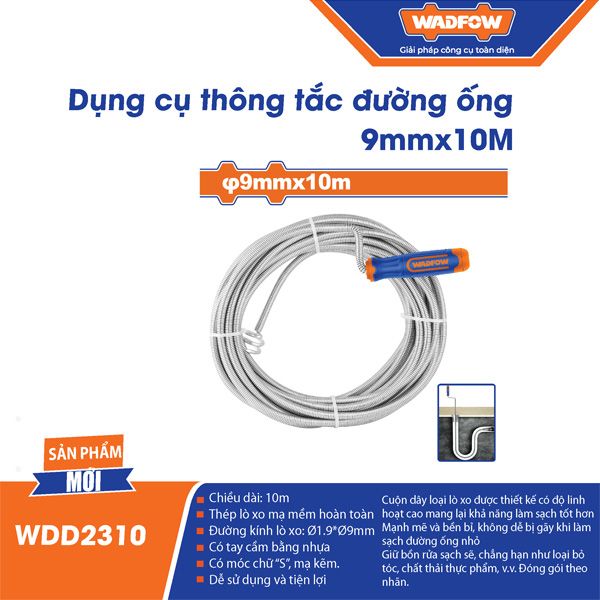 Dây lò xo thông cống 9mmx10m WADFOW WDD2310