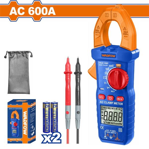 Đồng hồ kẹp AC kỹ thuật số 600A WADFOW WDM8601