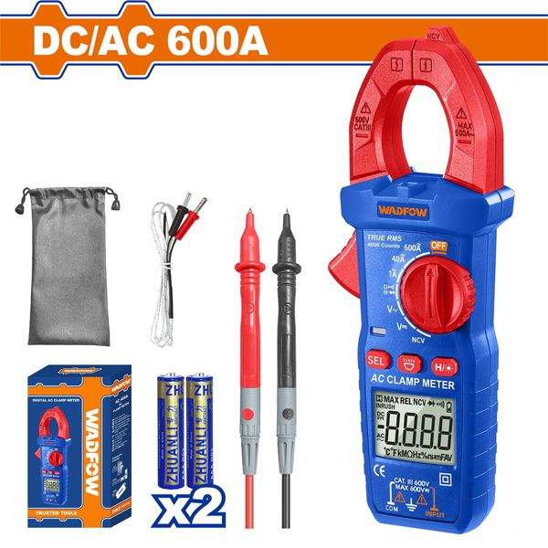 Đồng hồ kẹp DC/AC 600A WADFOW WDM8602