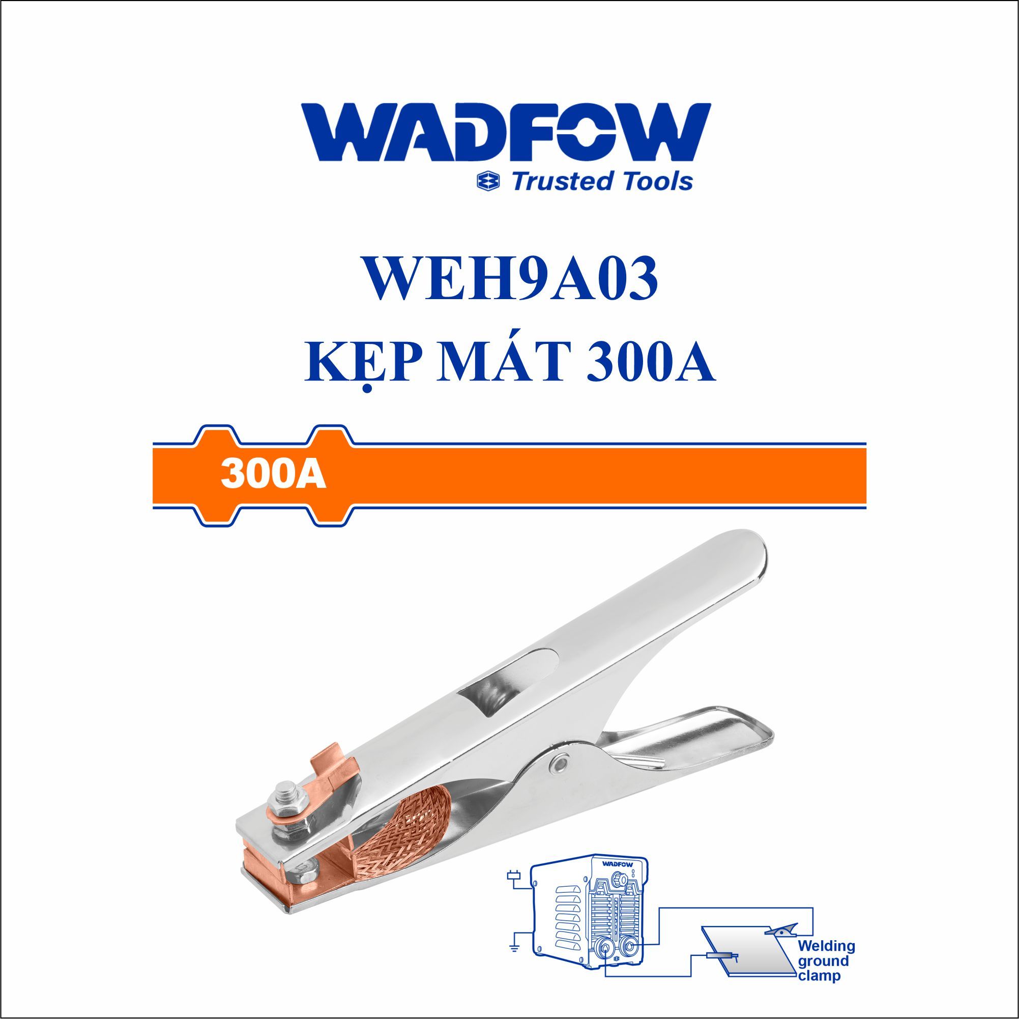  Kẹp mát 300A WADFOW WEH9A03 