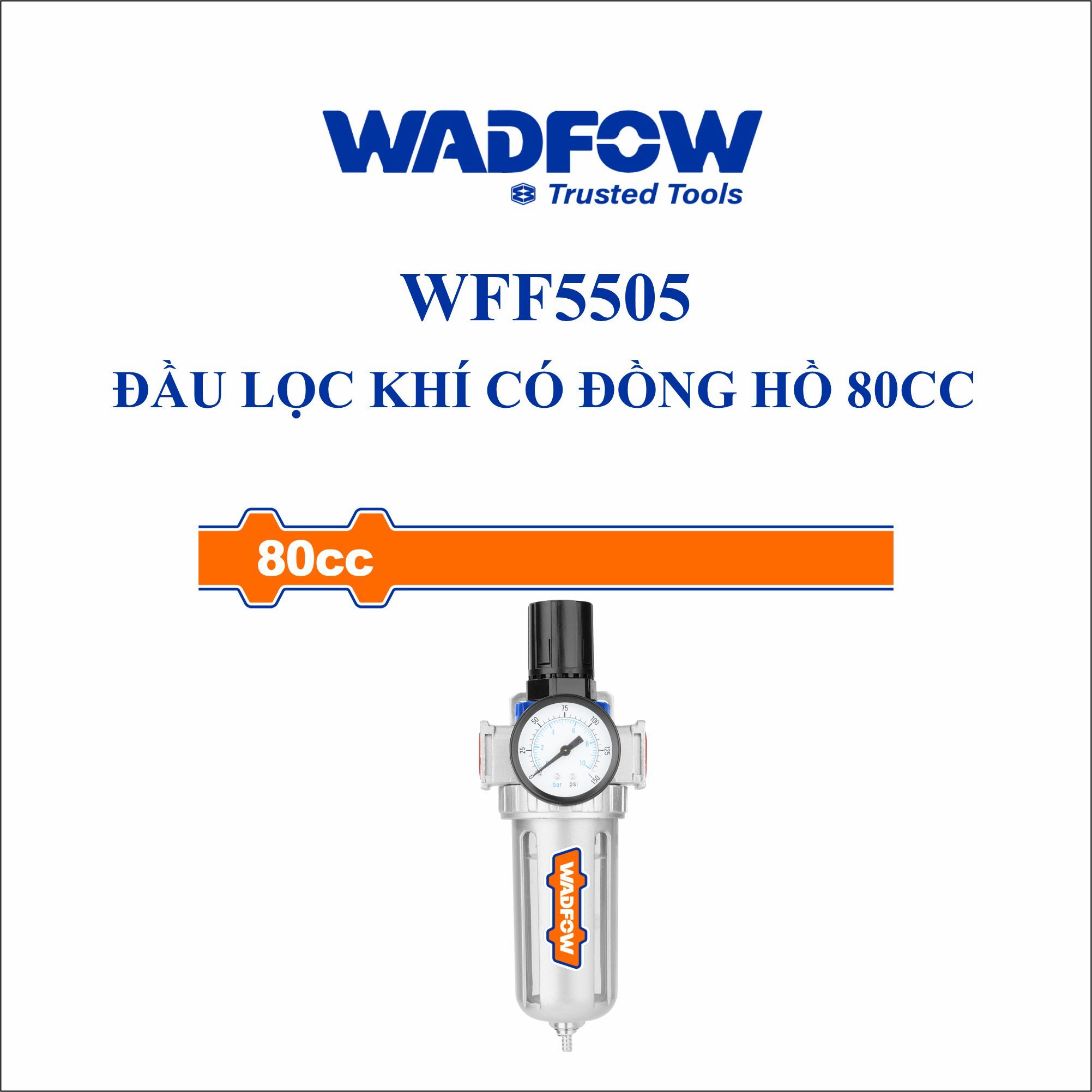  Đầu lọc khí có đồng hồ 80cc WADFOW WFF5505 