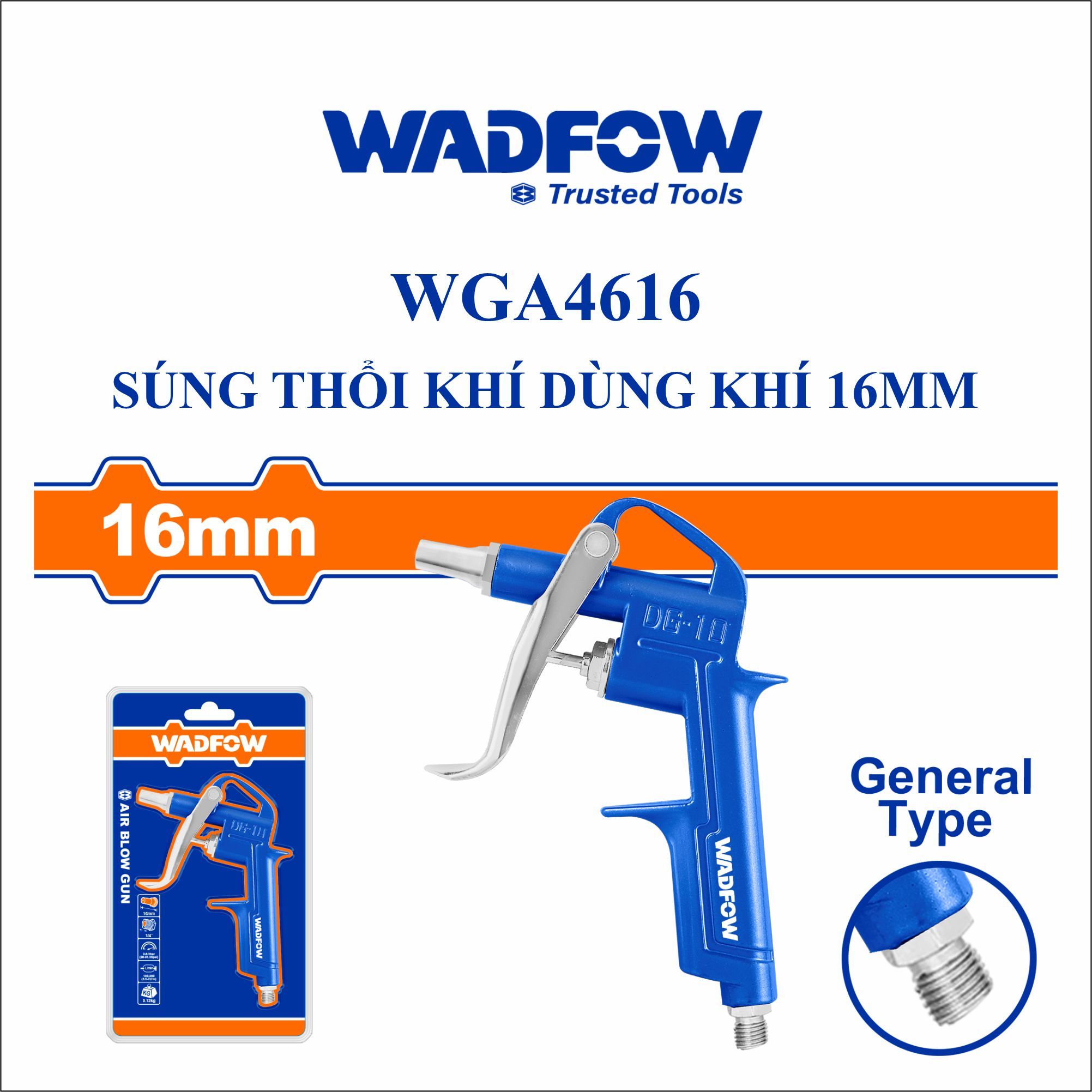  Súng thổi bụi dùng hơi 16mm WADFOW WGA4616 