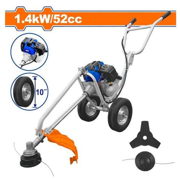 Máy cắt tỉa hàng rào và cắt cỏ chạy xăng đẩy 1.4Kw WADFOW WGM3A52