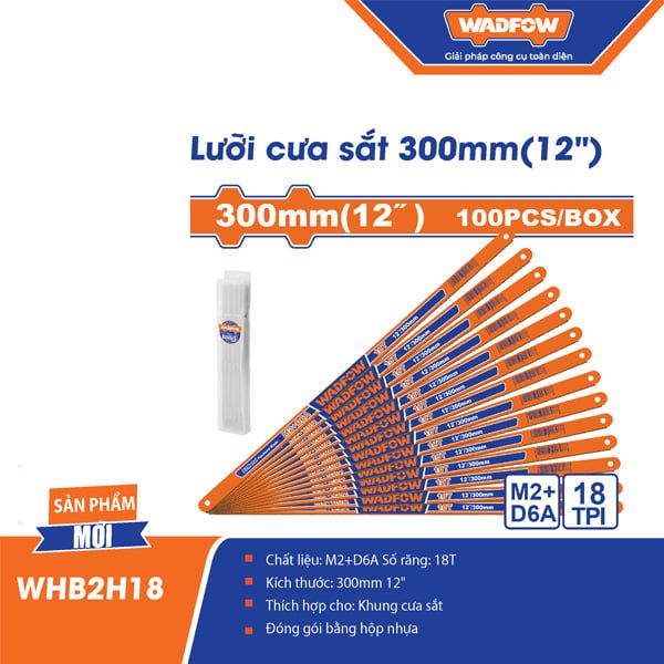 Lưỡi cưa sắt 300mm 18T WADFOW WHB2H18
